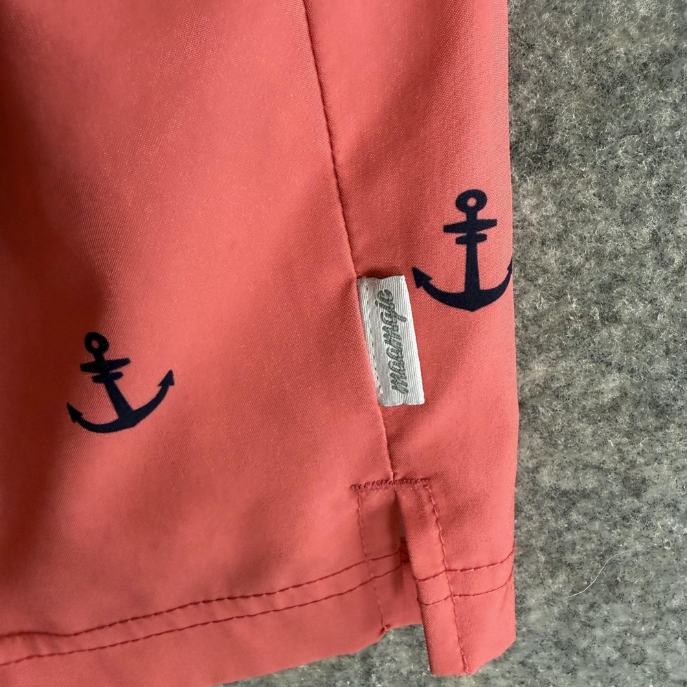 Maamgic Swim Trunks‎ Shorts Mens Large Coral Anchors Quick Dry Lined Nautical - Picture 2 of 5